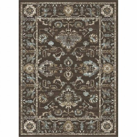 AURIC 3562-0041-LIGHTBROWN Colosseo Area Rug- Light Brown - 5 ft. 3 in. x 7 ft. 3 in. AU3731271